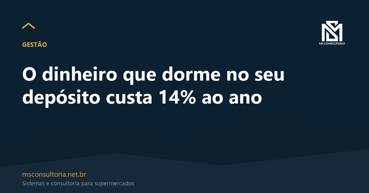 O dinheiro que dorme no seu depósito custa 14% ao ano